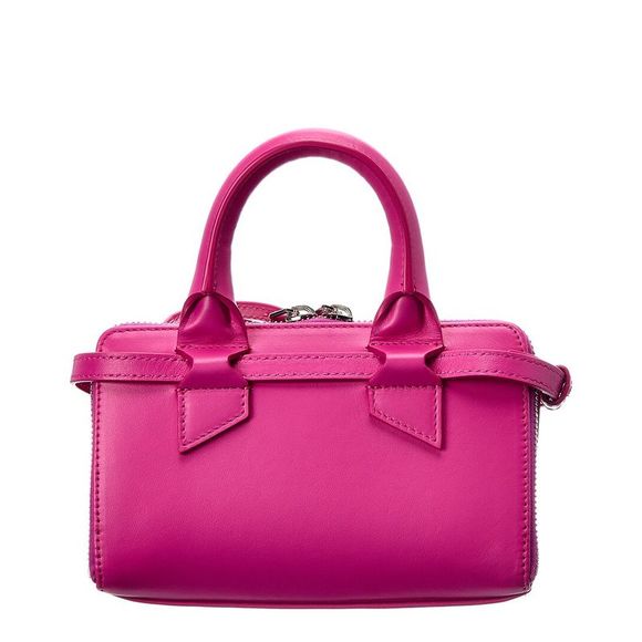 The Attico Friday Mini Leather Shoulder Bag, Pink - Picture 2 of 4